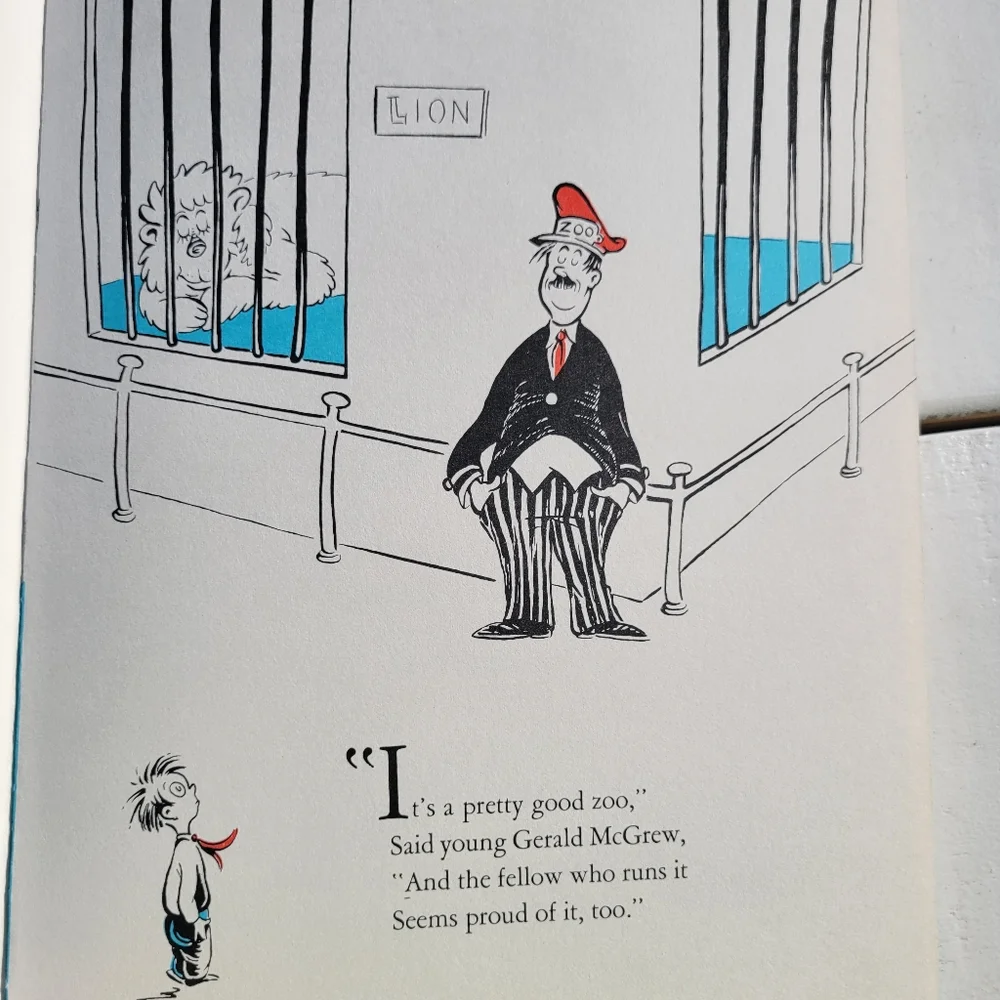 Dr. Seuss Book: If I Ran The Zoo ~ Dr. Seuss ~ 1950 Edition ~ Vintage Pop Art